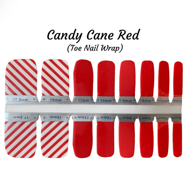Candy Cane Red Toe