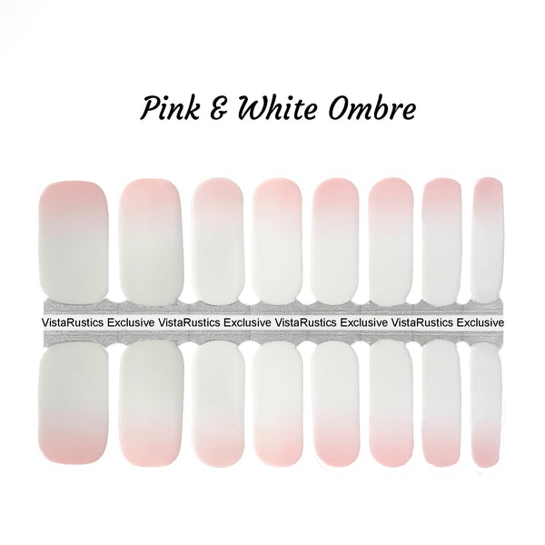 Pink & White Ombre