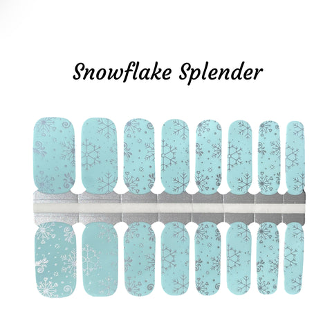 Snowflake Splender nail wraps