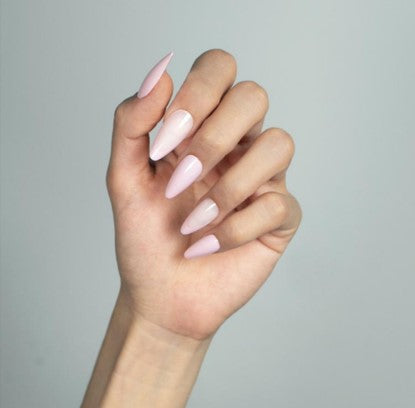 24 Pcs Press on Nails -Light Pink French