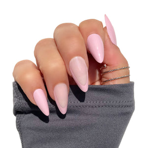 24 Pcs Press on Nails -Light Pink French