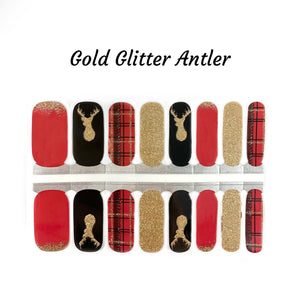 Gold Glitter Antler