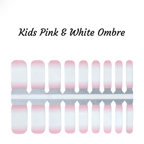 Kids Pink & White Ombre