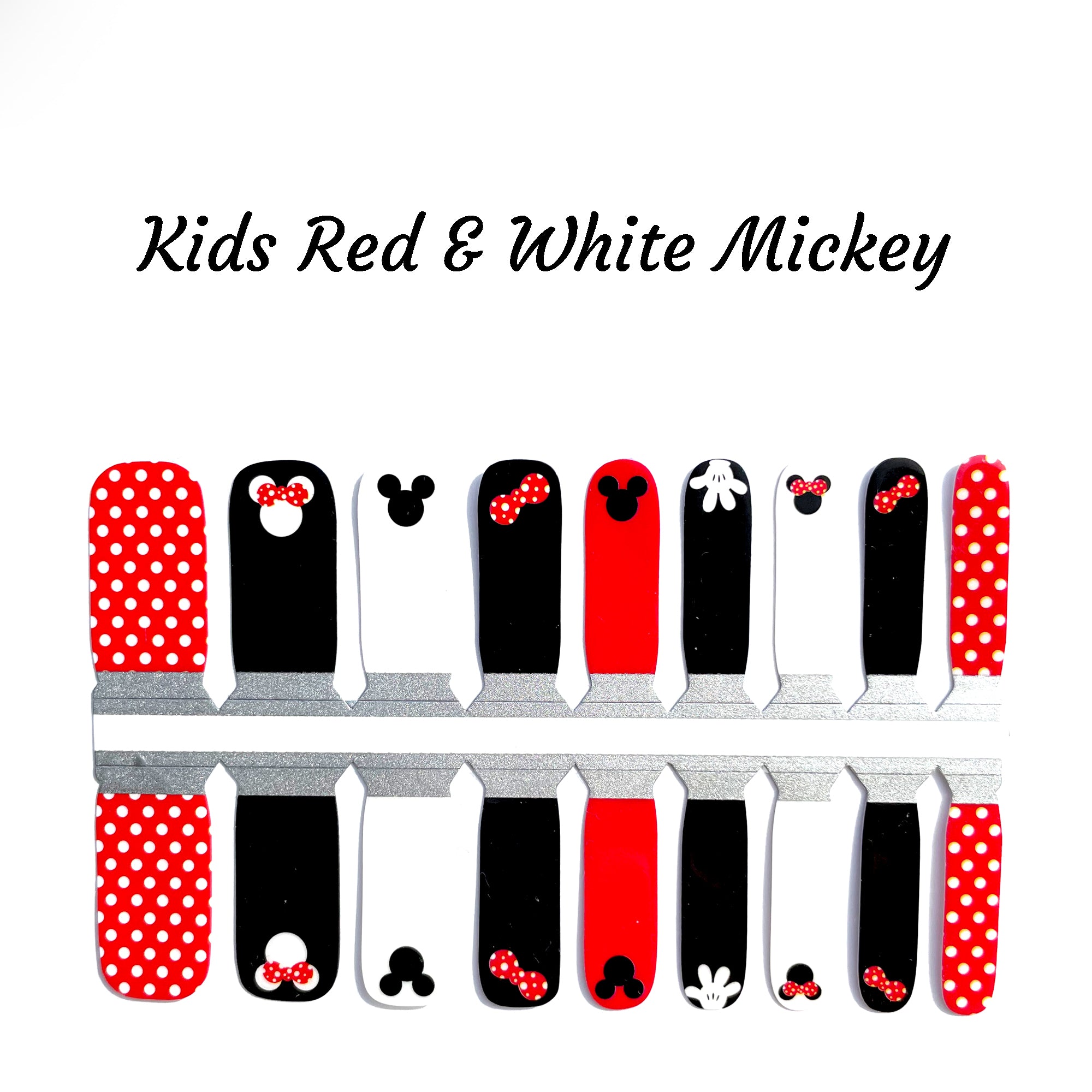 Kids Red & White Mickey