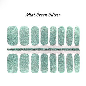 Mint Green Glitter