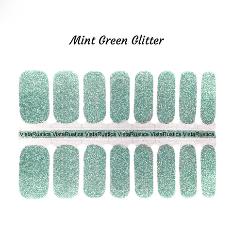 Mint Green Glitter
