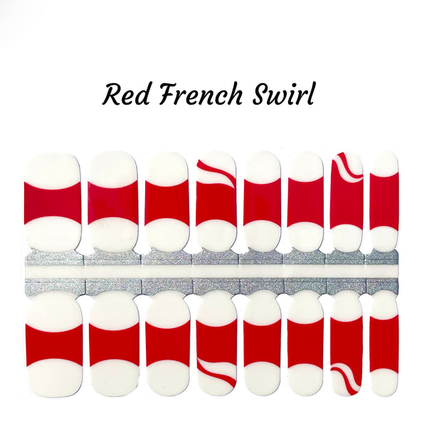 Red French Swirl