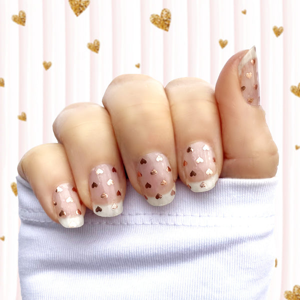 Rose Gold Hearts