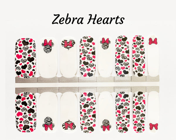 Minnie Zebra Heart