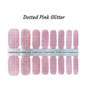 Dotted Pink Glitter