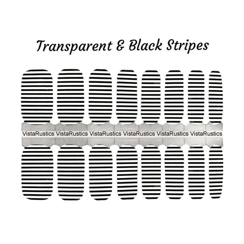 Transparent & Black Stripes