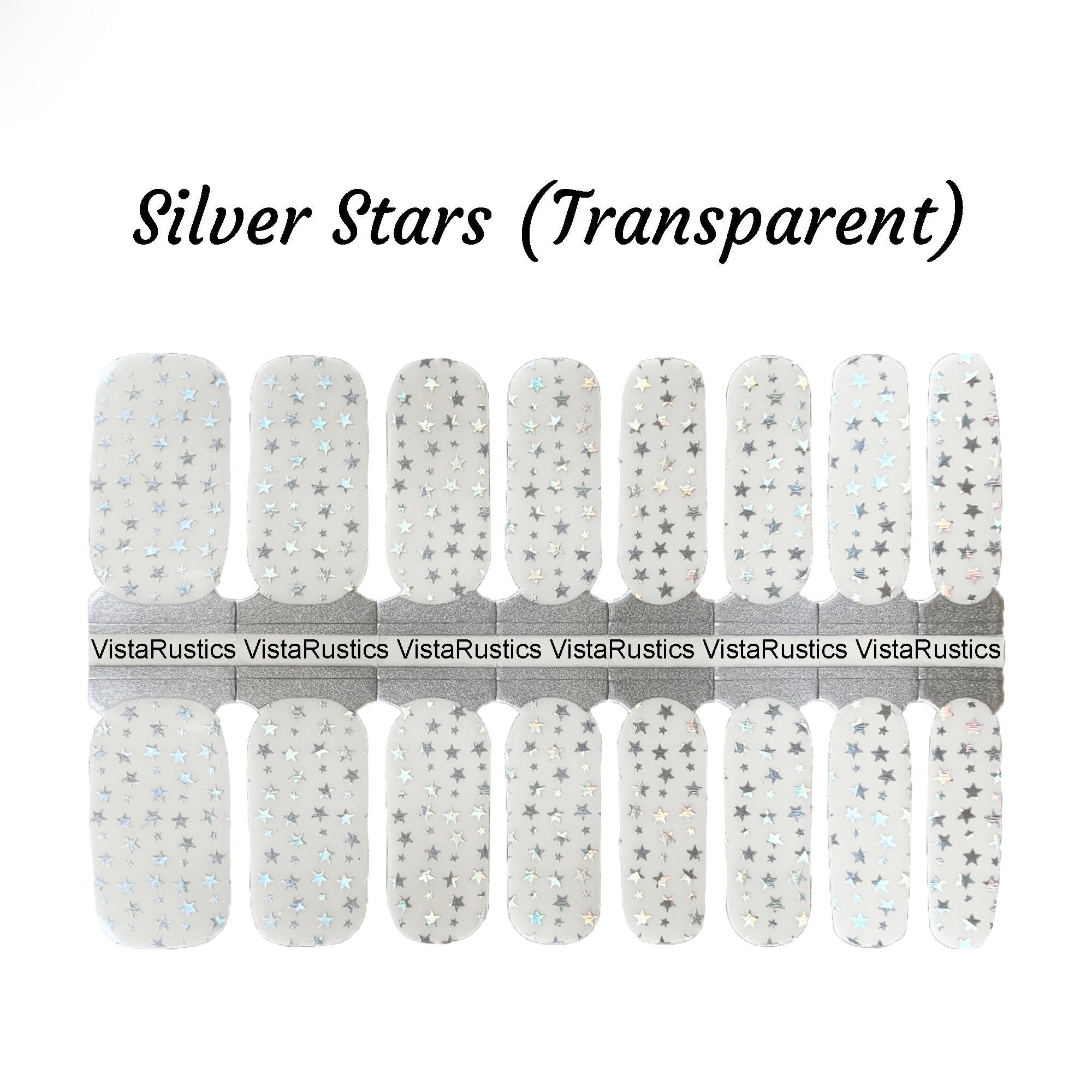 Silver Stars (Transparent)